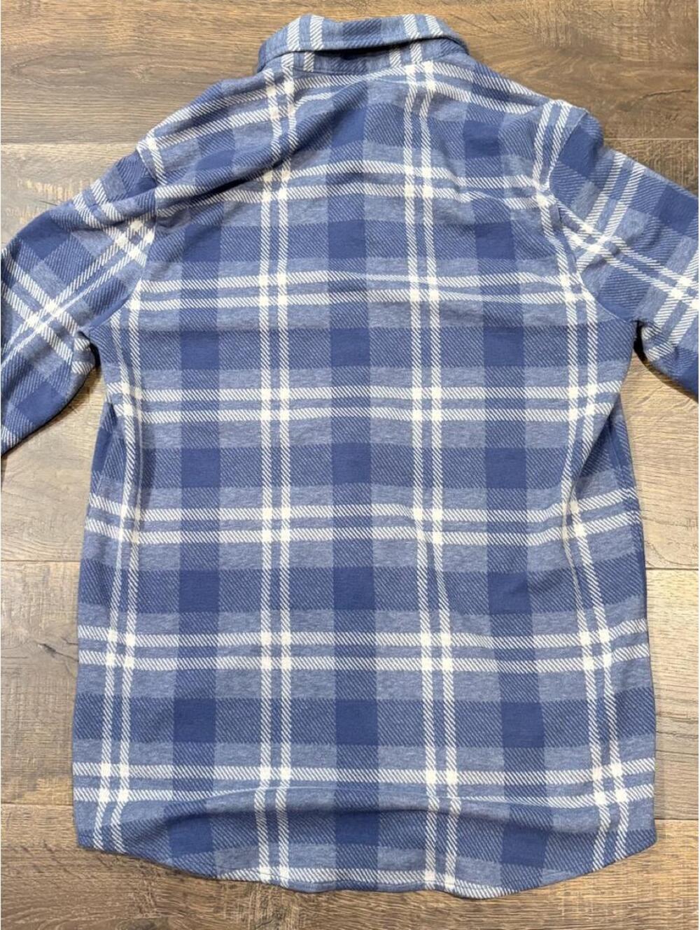 Quince Blue Plaid Button-Down Shirt - Picture 2 of 3